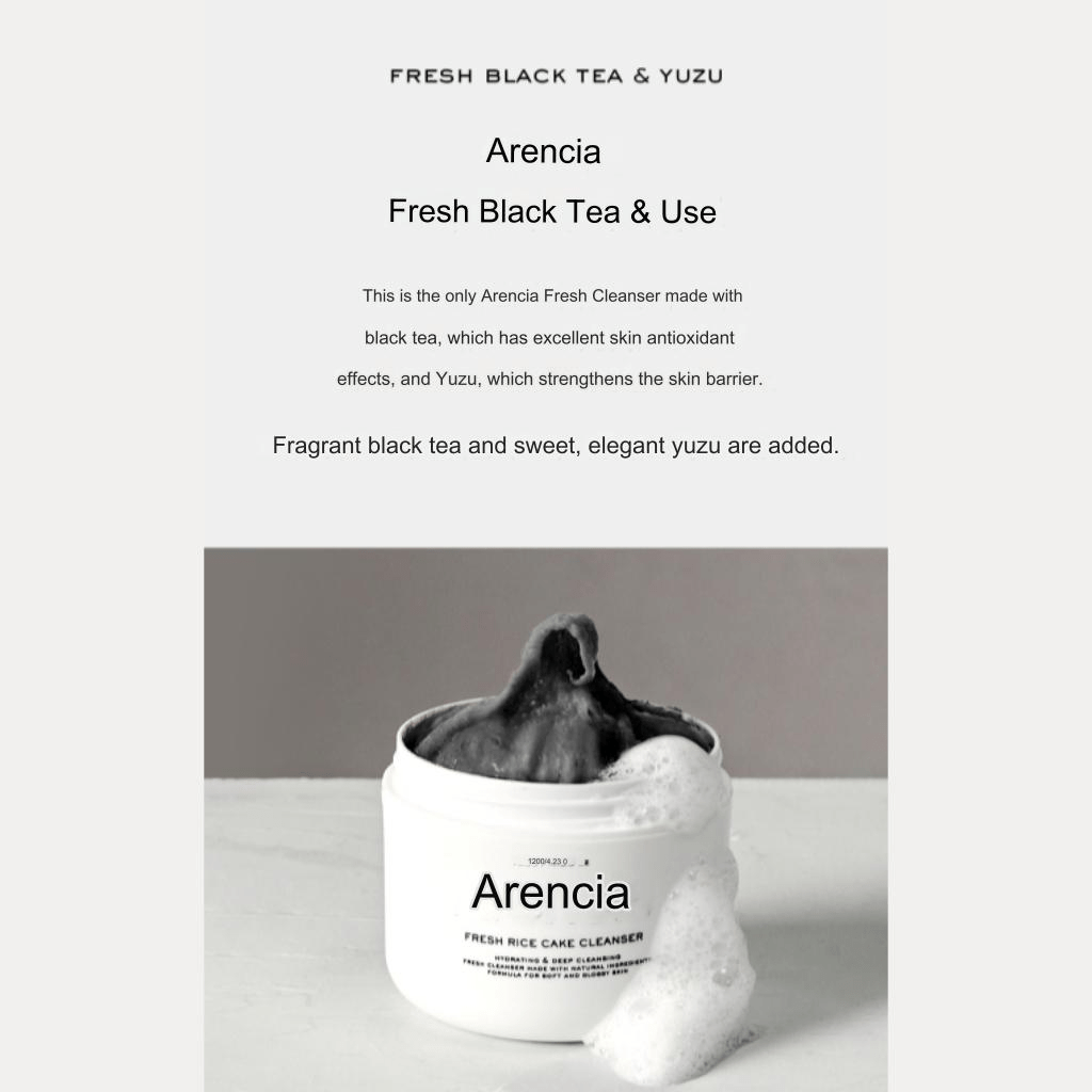 Arencia Black Tea &amp; Yuzu Cleanser 120g