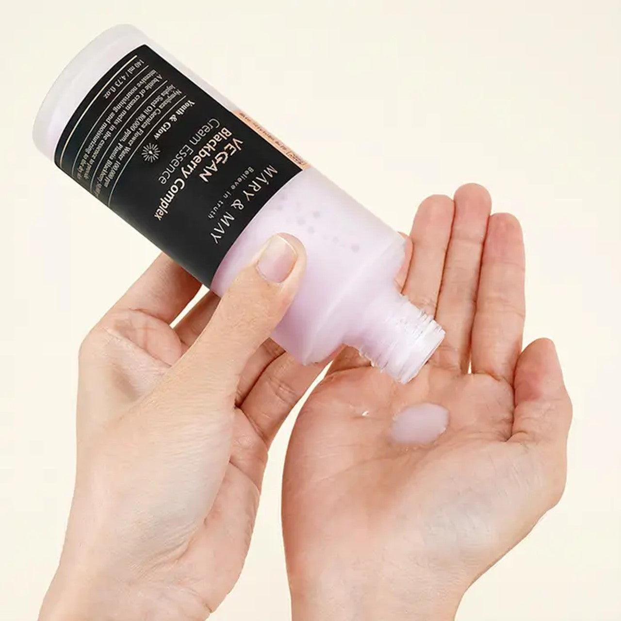 Mary&amp;May - Vegan Blackberry Complex Cream Essence 140ml: Hydrating and Anti-Aging Cream Essence at Atelier de Glow