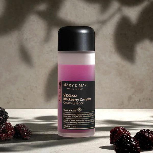 Mary&amp;May - Vegan Blackberry Complex Cream Essence 140ml: Nourishing and Revitalizing Essence at Atelier de Glow
