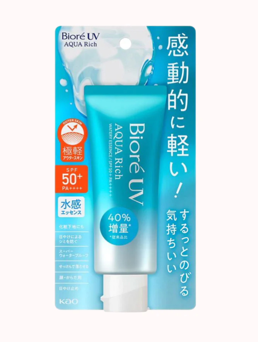 Biore UV Aqua Rich Watery Essence Sunscreen SPF50+ PA++++ - Atelier De Glow