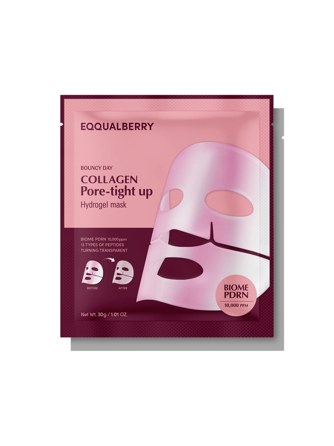 EQQUALBERRY Collagen Pore-tight up Hydrogel Mask 1PC