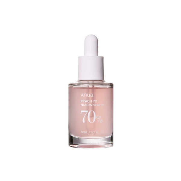 Peachy Brighter! Anua Niacin Serum: 70% Peach, 5% Niacinamide. Glow &amp; even tone. Atelier De Glow.