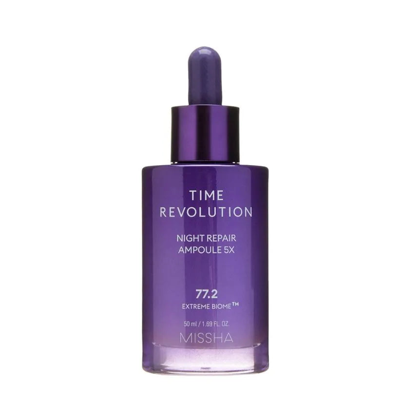 Shop Missha Time Revolution Night Repair Ampoule 5x 50ml for Overnight Skin Renewal at Atelier de Glow