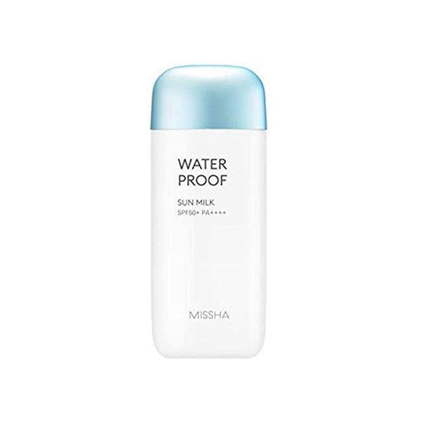 Shop Missha All-Around Safe Block Waterproof Sun Milk SPF50 for Reliable and Water-resistant Sun Protection at Atelier de Glow